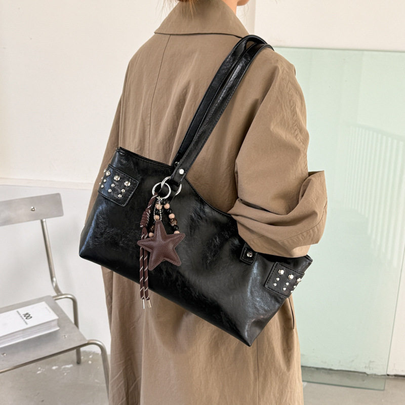 Túi tote nữ công suất lớn thiết kế tối giản phong cách Hàn Quốc, túi đeo vai đi làm — Deer Brown Không có mặt dây chuyền, Màu cà phê Không có mặt dây chuyền, Màu nâu không có mặt dây chuyền, kaki không có mặt dây chuyền chi tiết 27