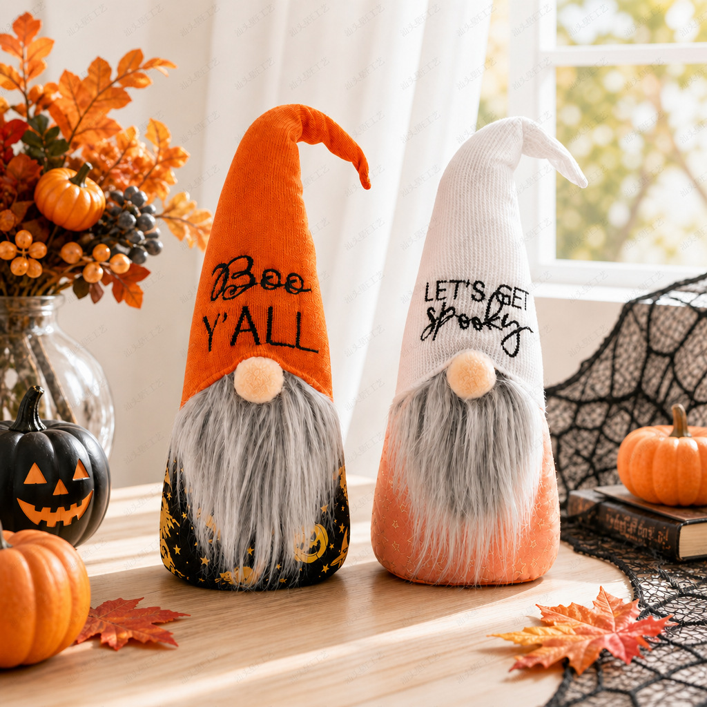 Transfronterizo nuevas decoraciones de Halloween sin rostro ancianos muñeca Linda enano de escritorio adornos finos de tierra