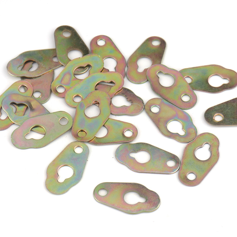 相框五金挂钩葫芦挂铁片镀彩铁皮挂相框墙挂十字绣五金挂钩配件