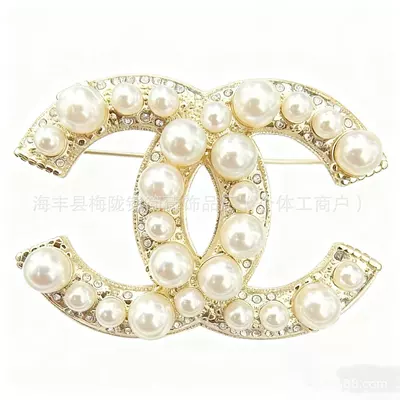 Yaxa sancaqları Rhinestone Brooch, Resin Double