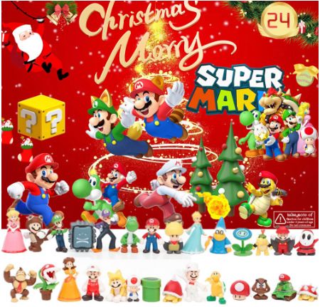 2023 Navidad cuenta atrás caja de montaje bloques construcción descompresión joyería unicornio chica juguete niños y niñas regalo