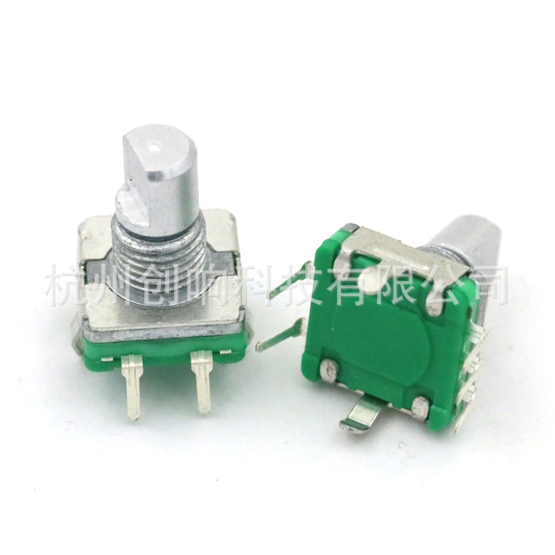 旋转编码器 编码开关/EC11/音响数字电位器 带开关 汽车音量12mm