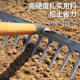 Agricultural tools weeding rake farming tools weeding hoe root turning loose soil artifact six teeth seven feet nail rake steel rake artifact