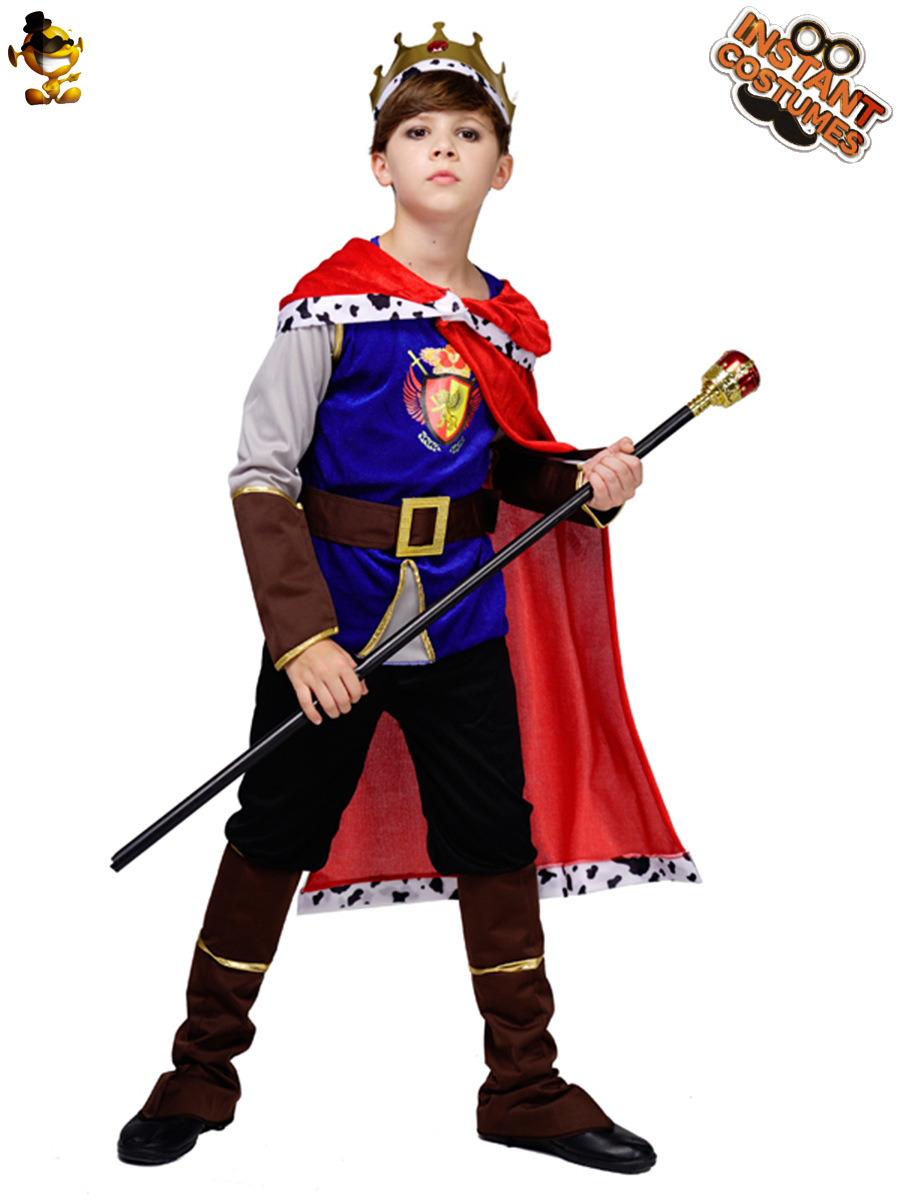 Halloween niños rey Cosplay traje etapa rendimiento traje niño rey traje juego de rol