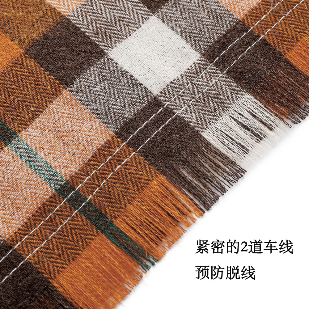 Transfronterizo nuevo Amazon caliente-venta Plaid Pet triángulo bufanda borla perro bufanda mascota borla saliva toalla