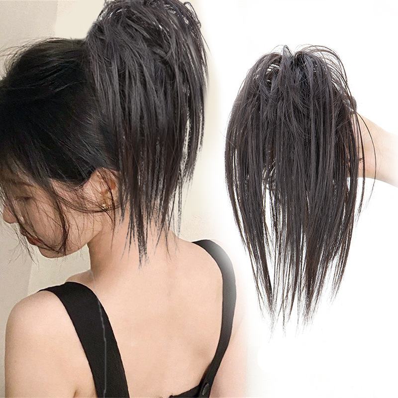 Round Bun Wig Hairband, Synthetic Hair, Lazy Style, Fluffy, Natural Long Hair, Messy Bun, Hair Clip Wig Round Bun Wig Hairband, Synthetic Hair, Lazy Style, Fluffy, Natural Long Hair, Messy Bun, Hair Clip Wig