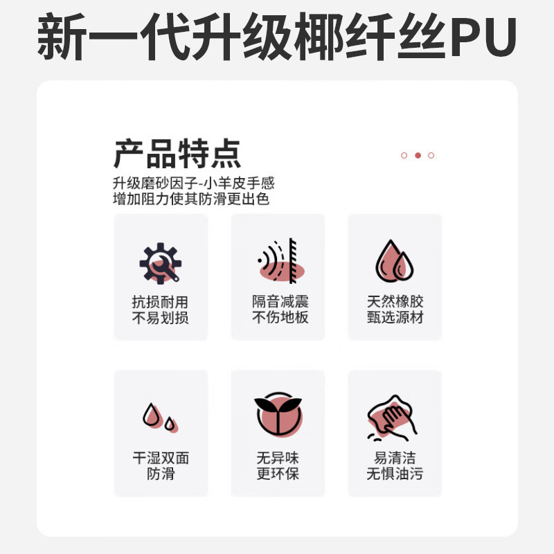 Fábrica al por mayor mat de yoga esmerilado pu esterilla de acondicionamiento de caucho natural esterilla de suelo antideslizante profesional antideslizante