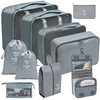 Folding storage bag for traveling, organizer bag, cosmetic bag, clothing, footwear, case bag, set