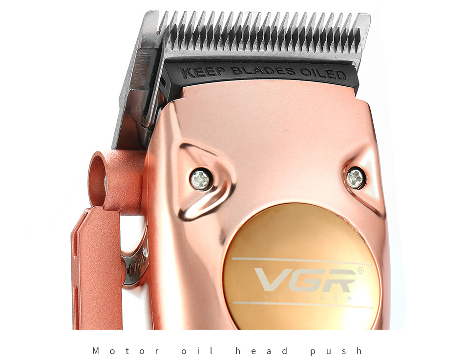 Cortapelo eléctrico profesional de metal recargable para afeitar_voghion.com