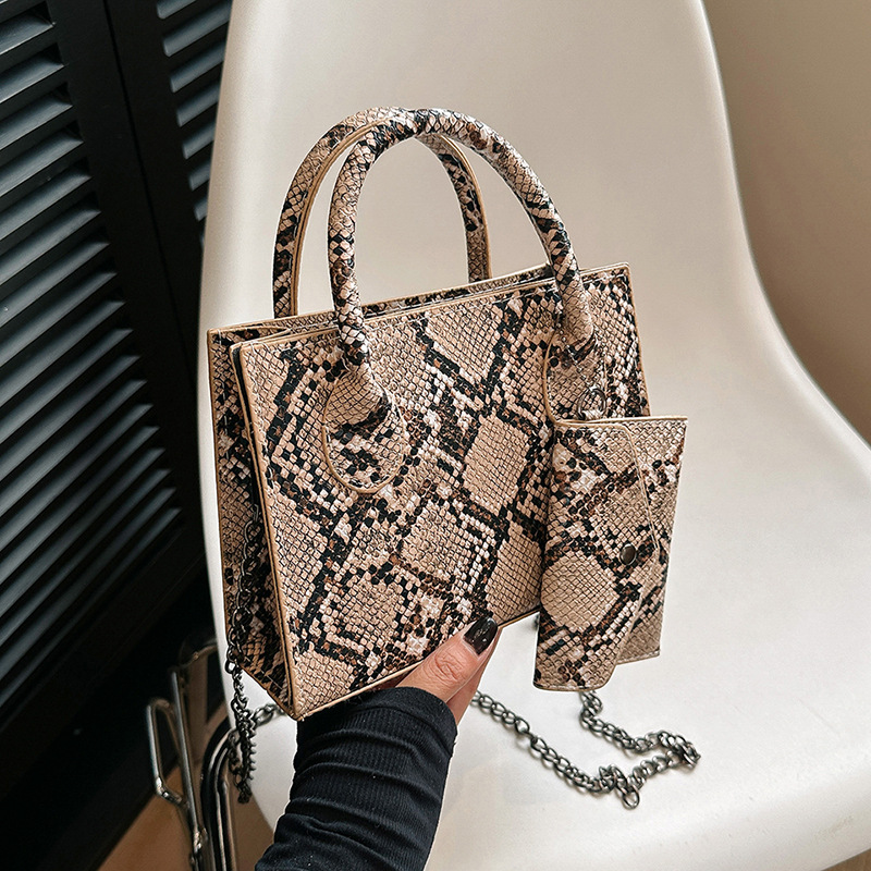 Elegante schlange muster einfache textur handb 2024 neue modische design einzelne schulter crossbody mutter kleine quadratische_voghion.com