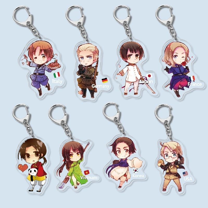 Акриловый брелок для ключей хранитель Hetalia подвеска, двусторонняя ~6 см, подарок аниме кампус (серия Francis)