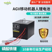 定制批發帶232/485/CAN通訊AGV鋰電池36V48V大功率磷酸鐵鋰電池組