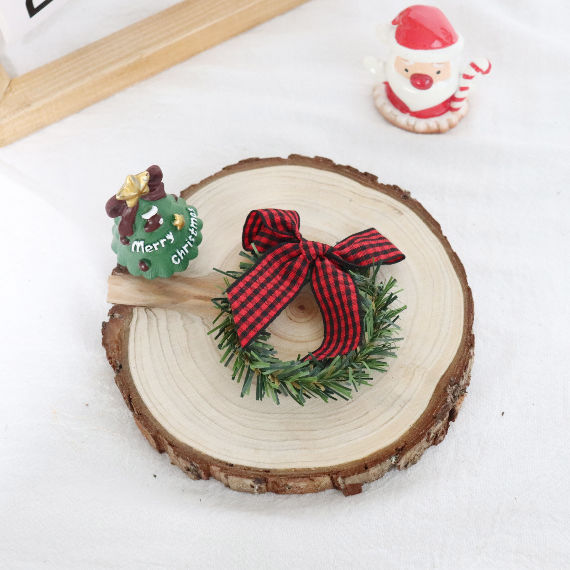 26g Weight Garlands Event & Party Supplies Grass Ring Classification 1 Piece Quantity Party Occasion PVC, Polyester Material Christmas Festival Bow Knot Pattern Modern Style, Classic Style Style Christmas Modern Style Classic Style Bow Knot PVC Polyester Party Garlands Decorations Table Decoration 5
