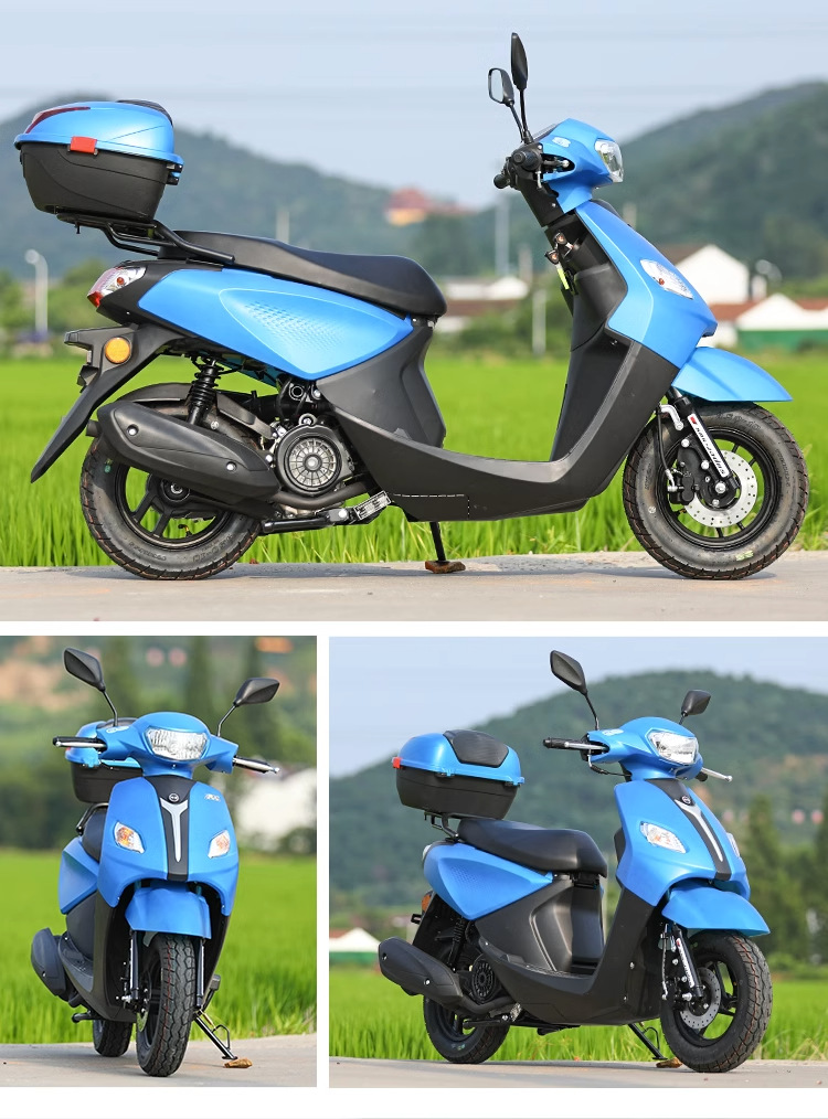 Domestic Electric-Injected Two-Wheeled Motorcycles for Men and Women, Large Fuel-Powered Scooters, Jinlangwang Commuter Adult Scooters