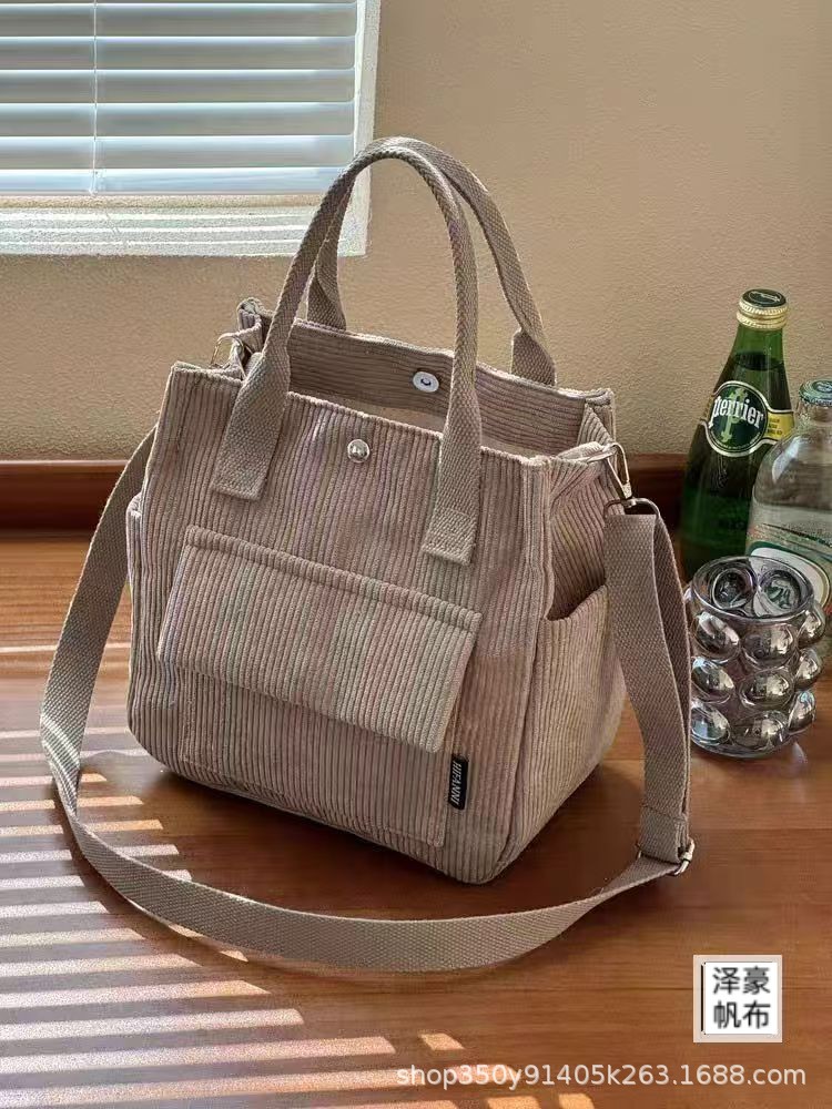 Bolsa de bolsillo de mano de velcro original, bolsa de bolsillo de mano, bolsa de comedor portátil universal simple para estudiantes