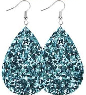 Clásico de doble cara brillo luz lágrima gota pendientes transfronterizo suministro estable Amazon AliExpress