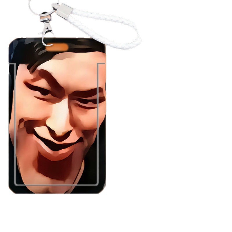 Dream Tear Cat Lei 面白い抽象カードホルダーキャンパスカード学生スライドカバーランチカードアクセス制御バスカードキャンパスウォーターカードユニバーサル|undefined