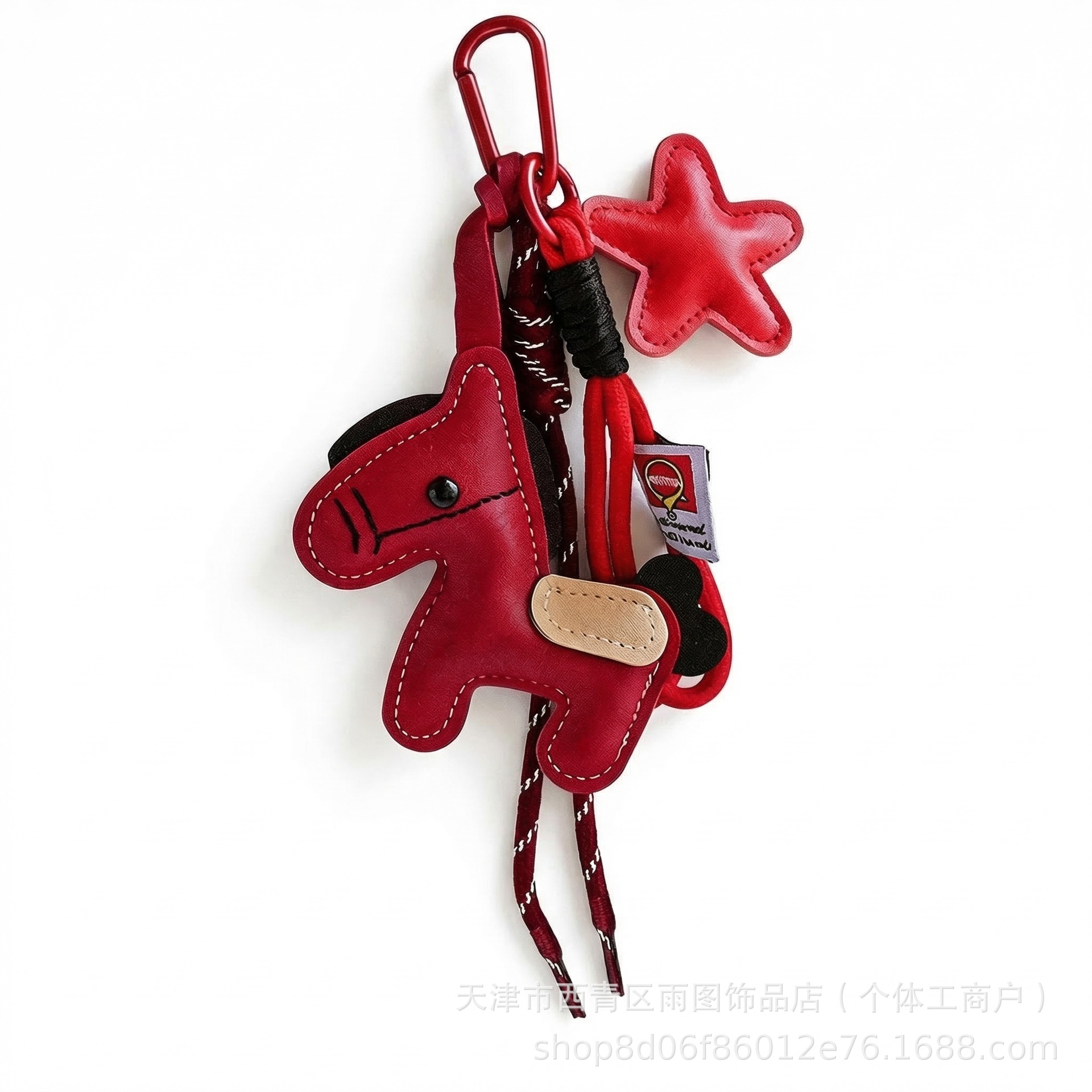 Llavero Colgante para Bolso con Diseño de Caballo de PU, Decorativo, para Bolsos y Llaves de Auto