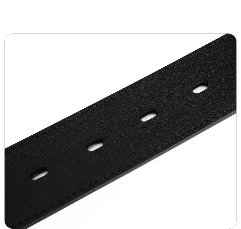 Thắt lưng da bò lớp đầu nam hai mặt xoay mắt ma thuật moeyes — M23PD001-Đen Trắng, M23PD001-Đen chi tiết 21