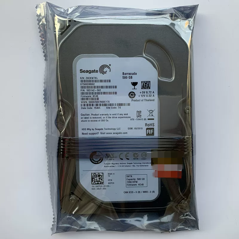 Новый ST500DM002 однодисковый 3.5" 500Г настольный жёсткий диск для компьютера, для видеонаблюдения