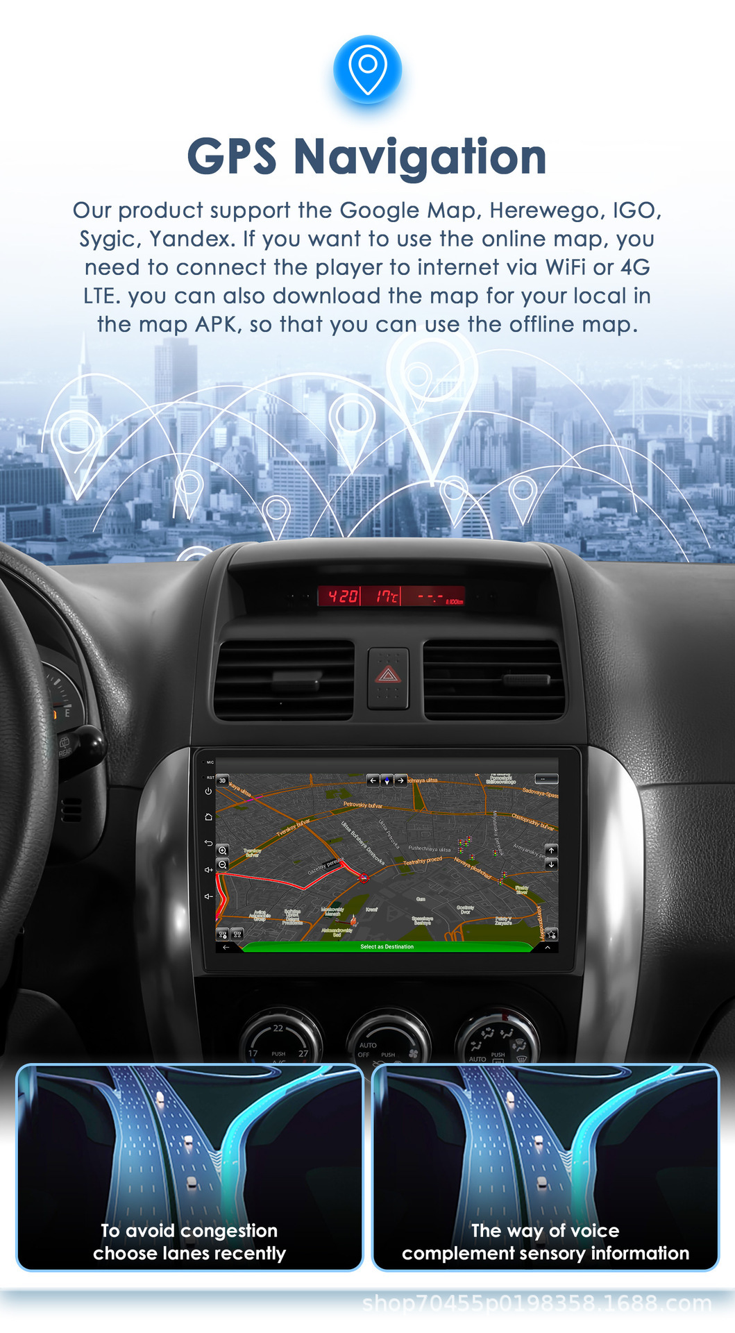Suitable for 06-13 Changan Suzuki Suzuki Tianyu SX4 Android reversing image GPS car navigation