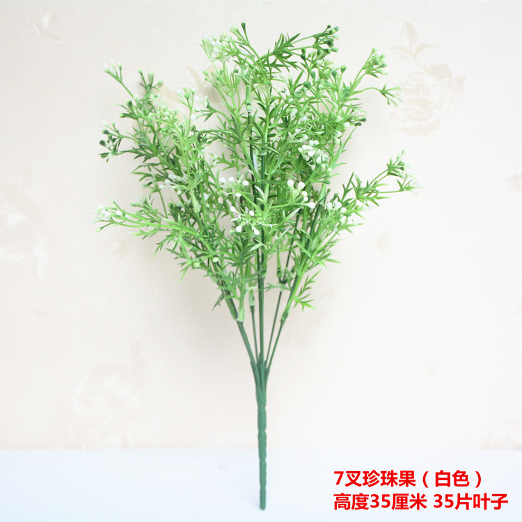 Flores artificiales, flores de ajenjo, flores de plástico, hierba falsa, plantas verdes, arreglos florales en la pared, accesorios, restaurantes de tiro