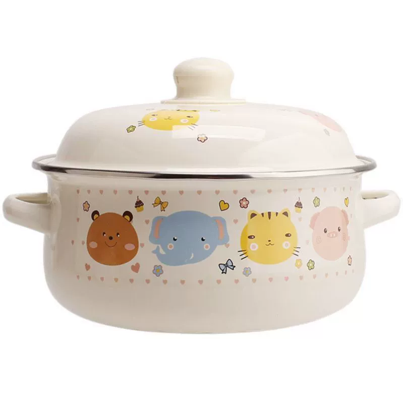 Lard enamel basin food grade thickened oil tank high temperature resistant large capacity meat oil kitchen household use can be stored in refrigerator