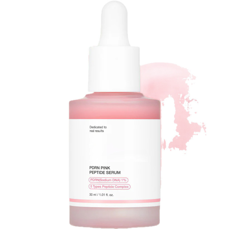 跨境爆款pdrn pink peptide serum粉色精华保湿补水|undefined
