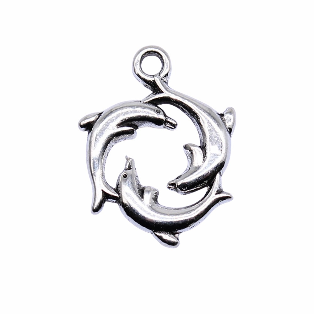 1 Piece Retro Dolphin Alloy Plating Pendant Jewelry Accessories display picture 3