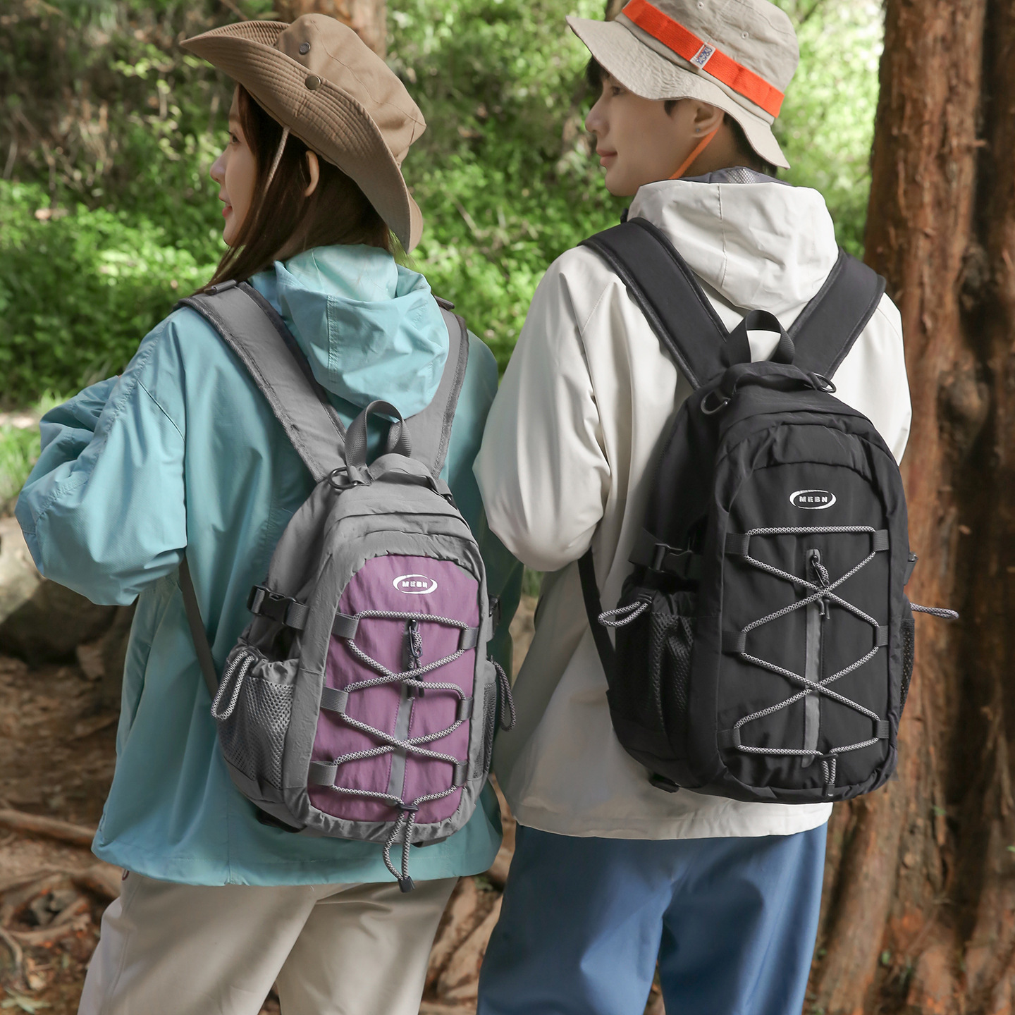 Mochila de Senderismo y Montañismo de Nylon, Transpirable, para Deportes al Aire Libre
