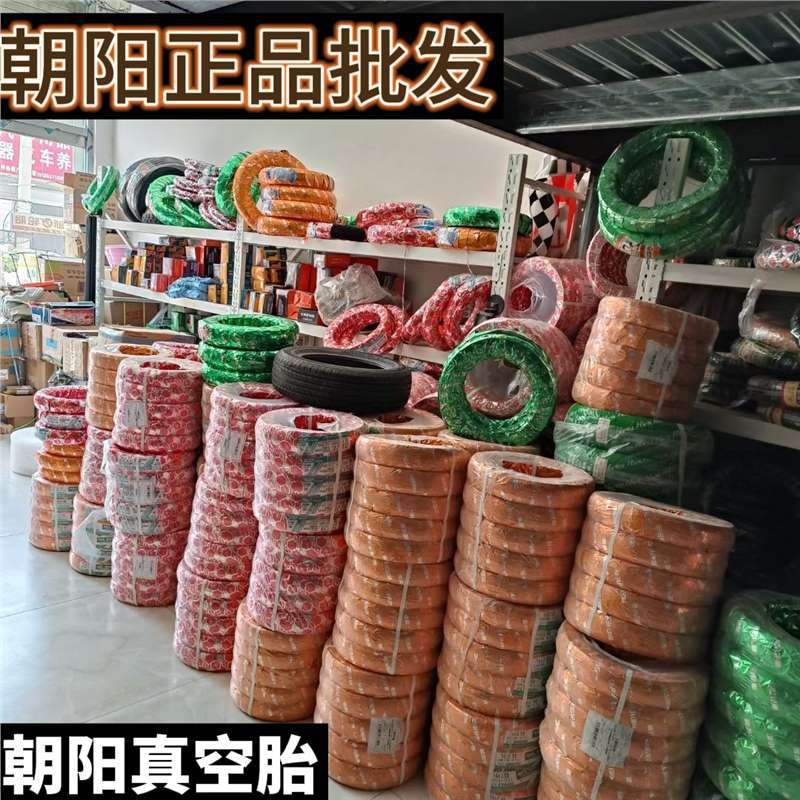 正品加厚朝阳电动车65/90-10//14 X250真空胎钢丝铁马金刚6层轮胎