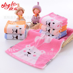 Wholesale 25*50 cartoon cute cotton thick and soft terry household children baby face towels