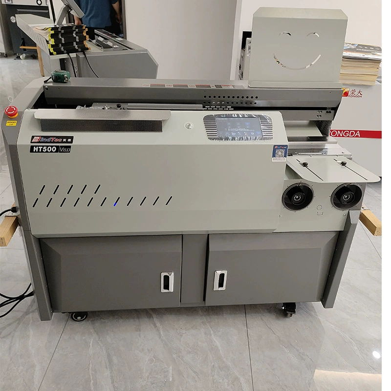 Клеевой переплетчик Bind HT500 с одним клеевым колесом и обнаружением клея, полностью автоматический переплетчик формата А4 с переменной частотой 6cm