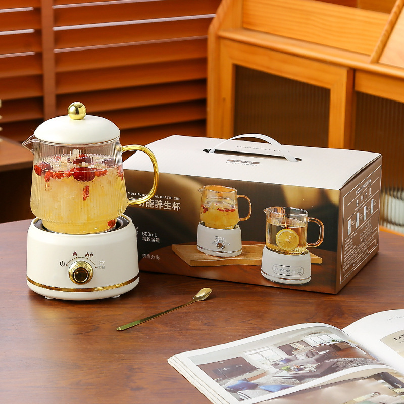 ミニ養生ポット多機能家庭用養生カップ小型オフィス茶器電気コッププレゼントケース|undefined