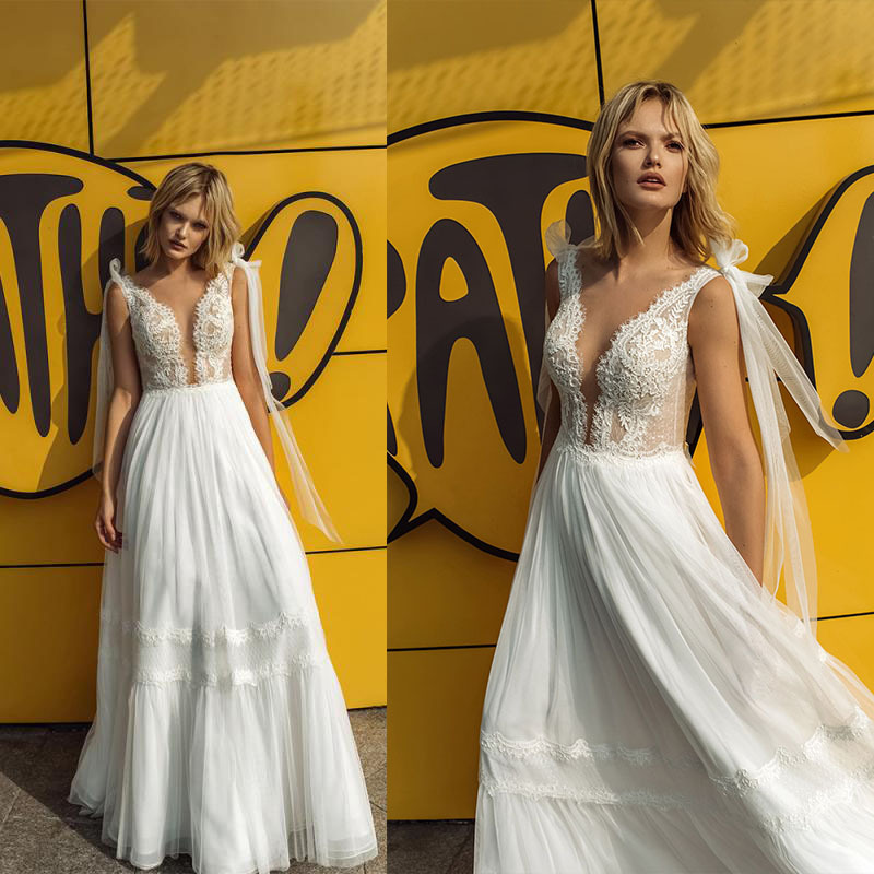 Primavera europea y americana y verano Comercio exterior nueva ropa de mujer deseo Amazon nuevo vestido delgado con cuello en V Vestido largo de color sólido transfronterizo image 1