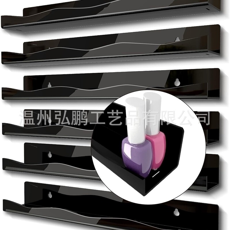 Amazon hot-selling acrylic storage rack bathroom wall-mounted punch-free nail polish hand-made storage exhibition Amazon hot-selling acrylic storage rack bathroom wall-mounted punch-free nail polish hand-made storage exhibition
