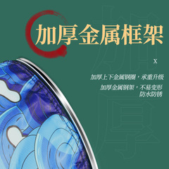 New Model 68 Big Fish Net with Epoxy Black Pit Net, Stainless Steel Mouth, Square and Round Shape, Quick-Drying Anti-Hanging Woven Fish Net