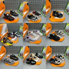 德尔惠品牌童鞋加绒皮面儿童运动鞋中大童保暖休闲跑步鞋尾货批发