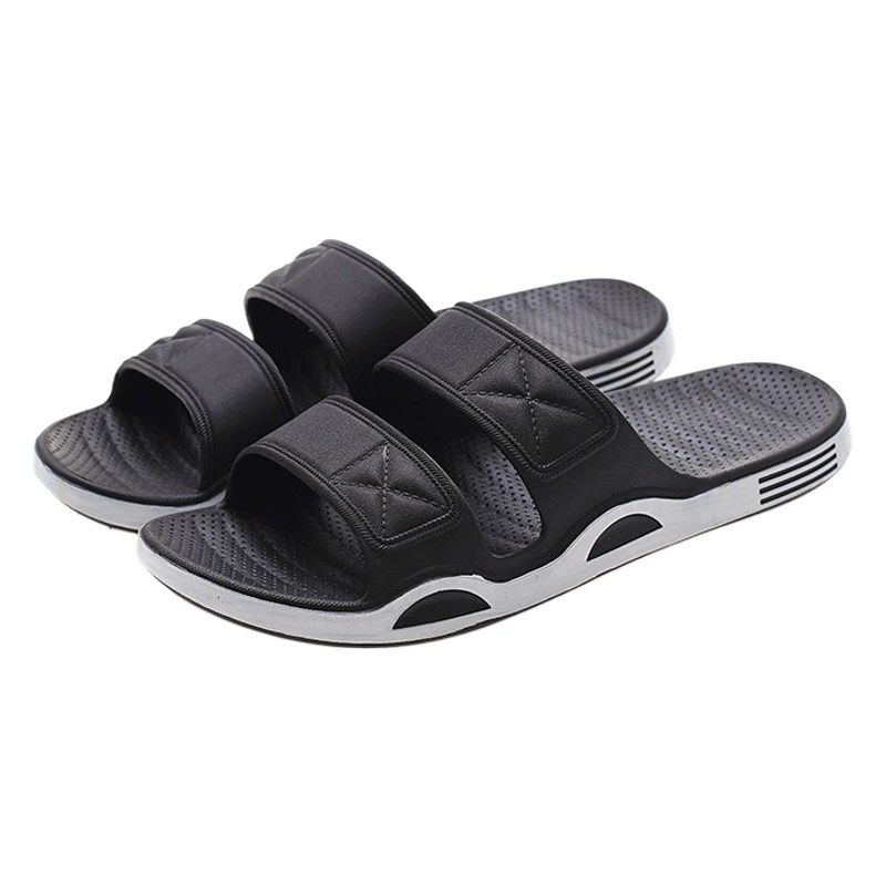 Новые летние домашние тапочки унисекс из мягкой резины с двумя ремешками для мужчин и женщин, дышащие, для дома и улицы, по цене производителя