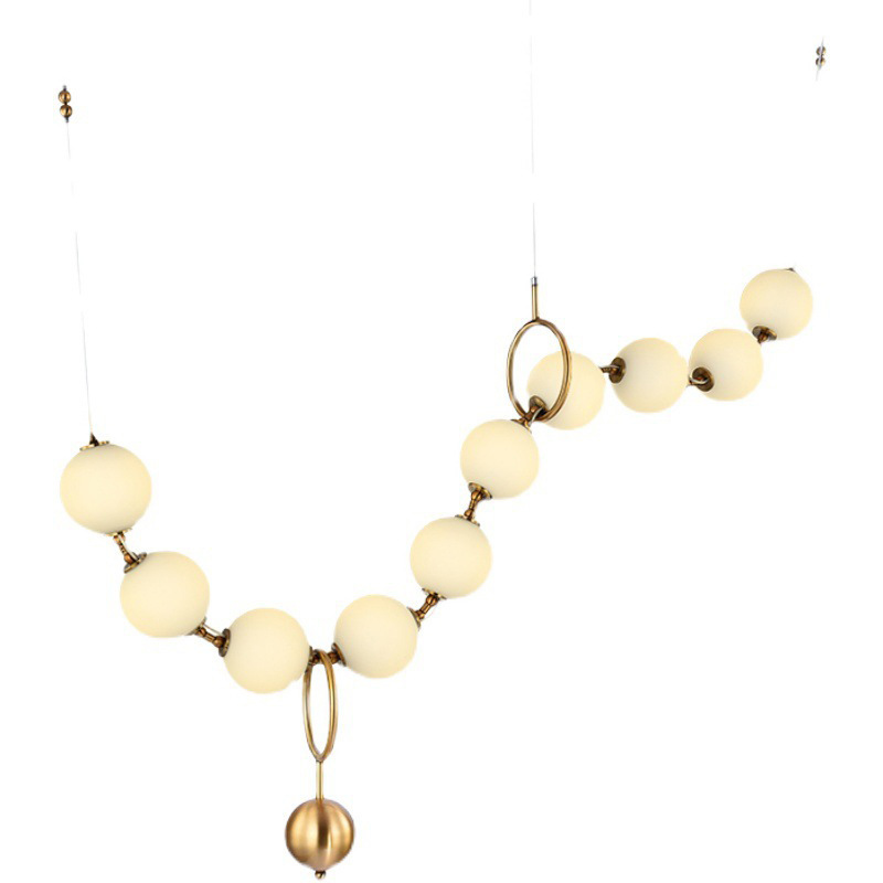 Collar de lámpara de diseño ventana ligera escalera lámpara de lujo moderno bar de bolas diseñador postmoderno ropa creativa
