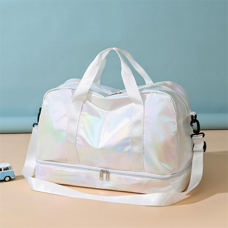 Nueva bolsa deportiva de gran capacidad de Pearl Light, bolsa de viaje de moda ocio, bolsa de yoga de separación seca y húmeda image 3