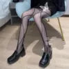 Net socks large grid black