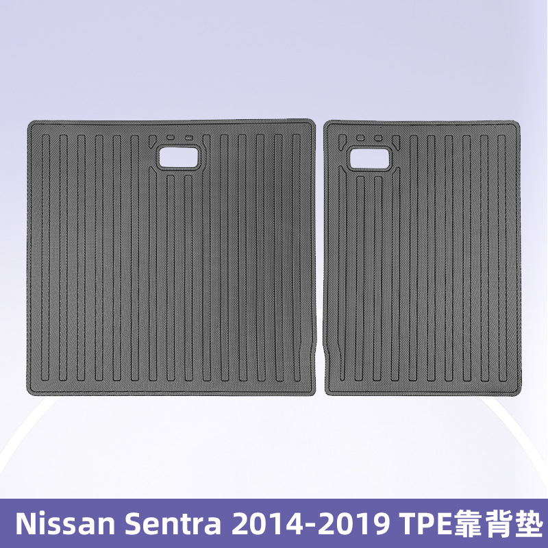 Aplicable a Nissan sentra 2014 - 2019 TPE Foot Pads 3D All Weather Material Backpack Pad