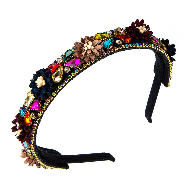Wholesale Jewelry Baroque Flower Headband Nihaojewelry display picture 9