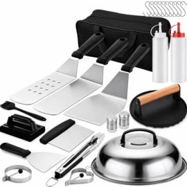 组合烤具;烧烤刷;烘焙刮刀