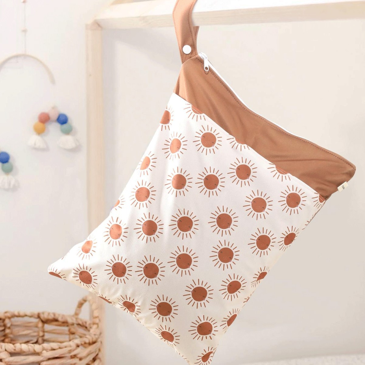 Insベビールーム装飾収納掛け袋クロスボーダー熱売ベビーおむつ袋wetbag乾湿分離30*40