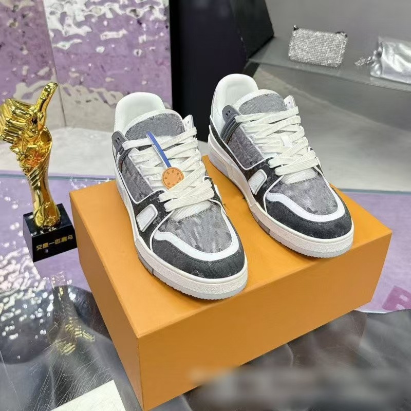 Guangzhou versión superior original puro paquete completo entrenador de asno zapatillas deportivas casuales de cuero para parejas hombres y mujeres skate