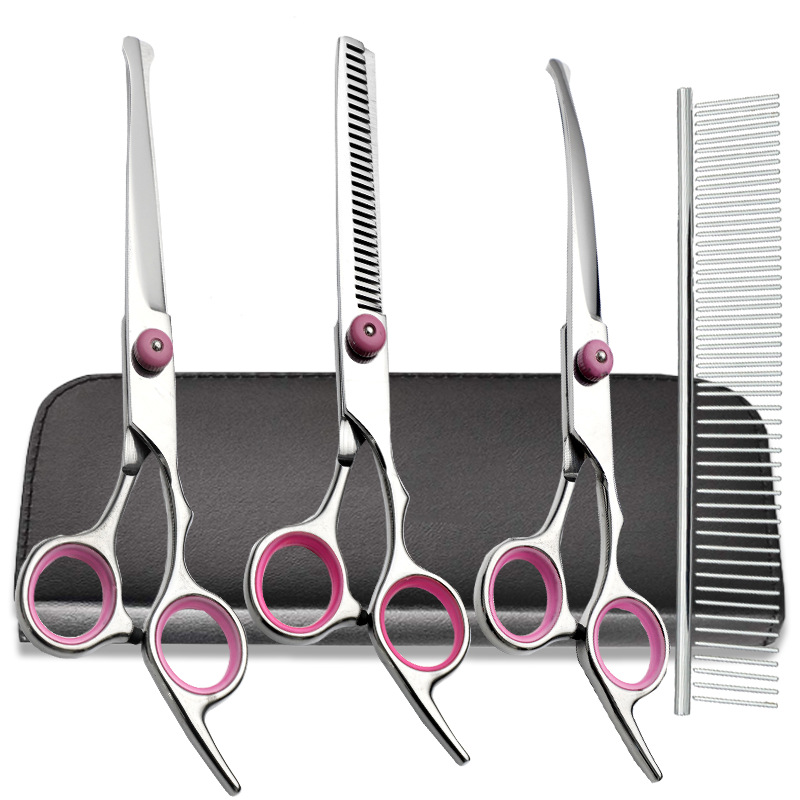 Tijeras de corte de pelo de perro profesional tijeras de corte de pelo de peluche