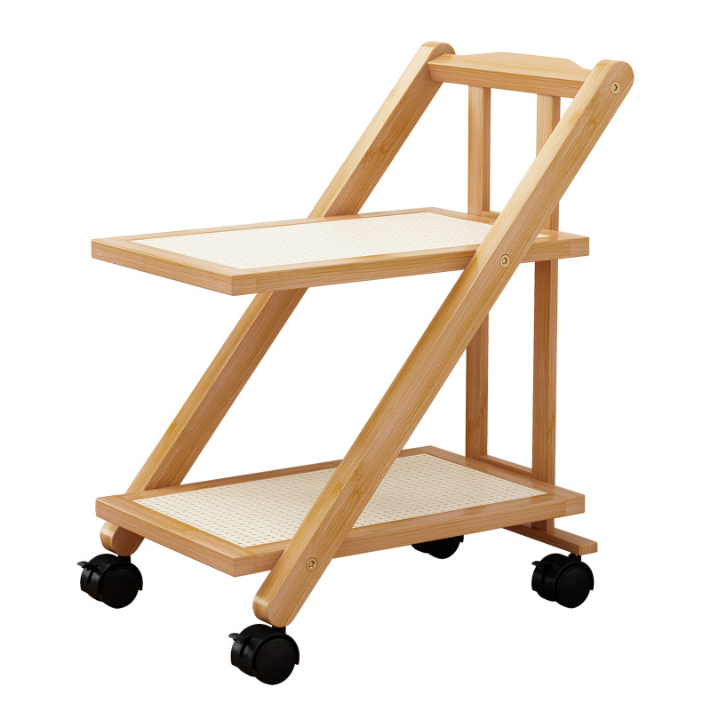 Estante de almacenamiento piso carro móvil de múltiples capas de almacenamiento en rack moderno minimalista dormitorio hogar cama rack sofá mesa auxiliar