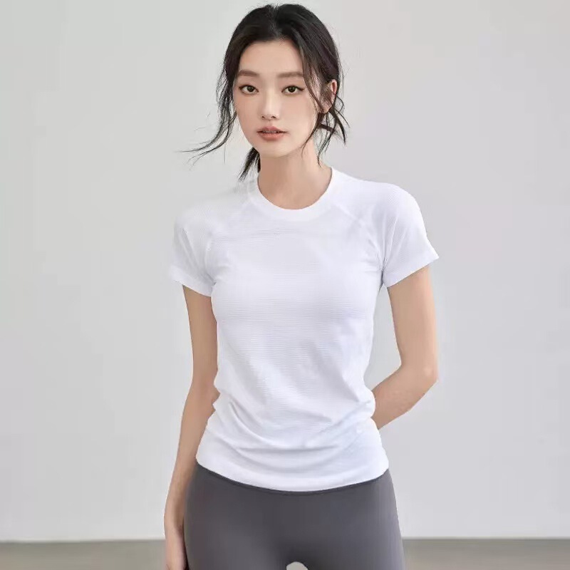 New Sports Quick-Drying Short-Sleeved Women's Running Tennis Casual Versatile Top Pilates Fitness Yoga T-Shirt New Sports Quick-Drying Short-Sleeved Women's Running Tennis Casual Versatile Top Pilates Fitness Yoga T-Shirt